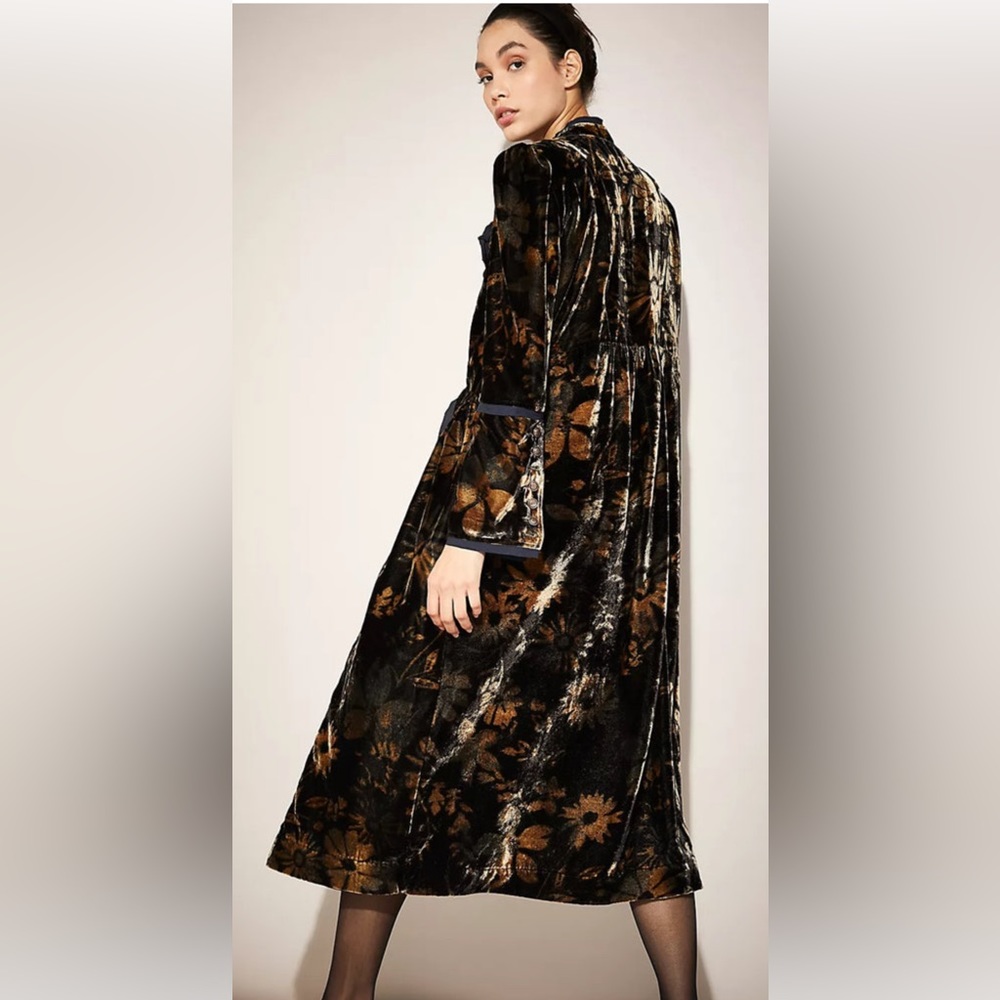 Free People Hazel Velvet duster kimono Coat - Picture 2 of 9